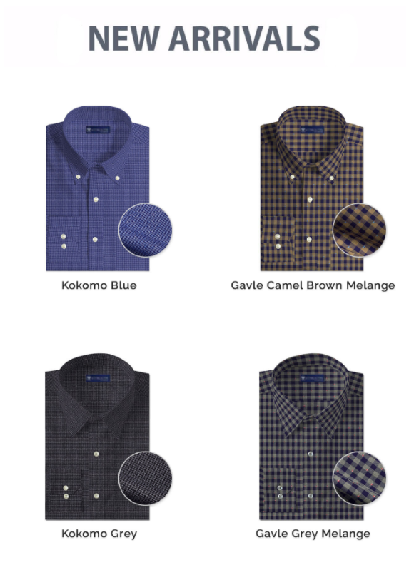 Melange Printed Custom Shirts for Men